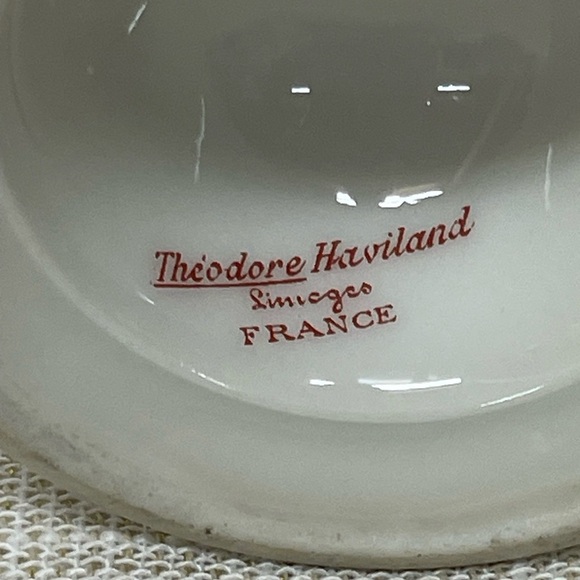 Theodore Haviland Limoges France Egg Cup – Pink Rose Garland & Gold Rim - Picture 5 of 6